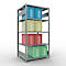 Schulte Lagertechnik Système de rayonnage à tablettes emboîtables MULTIplus 250, rayonnage de base, verrou de longueur, 2000x1000x800 mm, 5 tablettes, galvanisé
