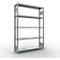 Schulte Lagertechnik Système de rayonnage à tablettes emboîtables MULTIplus 250, rayonnage de base, verrou de longueur, 2000x1300x300 mm, 5 tablettes, galvanisé