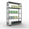 Schulte Lagertechnik Système de rayonnage à tablettes emboîtables MULTIplus 250, rayonnage de base, verrou de longueur, 2000x1300x400 mm, 5 tablettes, galvanisé