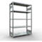 Schulte Lagertechnik Système de rayonnage à tablettes emboîtables MULTIplus 250, rayonnage de base, verrou de longueur, 2000x1300x500 mm, 5 tablettes, galvanisé