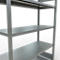 Schulte Lagertechnik Système de rayonnage à tablettes emboîtables MULTIplus 250, rayonnage de base, verrou de longueur, 2000x1300x500 mm, 5 tablettes, galvanisé
