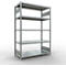 Schulte Lagertechnik Système de rayonnage à tablettes emboîtables MULTIplus 250, rayonnage de base, verrou de longueur, 2000x1300x600 mm, 5 tablettes, galvanisé