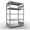 Schulte Lagertechnik Système de rayonnage à tablettes emboîtables MULTIplus 250, rayonnage de base, verrou de longueur, 2000x1300x800 mm, 5 tablettes, galvanisé