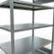 Schulte Lagertechnik Système de rayonnage à tablettes emboîtables MULTIplus 250, rayonnage de base, verrou de longueur, 2000x1300x800 mm, 5 tablettes, galvanisé