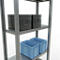 Schulte Lagertechnik Système de rayonnage à tablettes emboîtables MULTIplus 250, rayonnage de base, verrou de longueur, 2000x750x300 mm, 5 tablettes, galvanisé