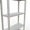 Schulte Lagertechnik Système de rayonnage à tablettes emboîtables MULTIplus 250, rayonnage de base, verrou de longueur, 2000x750x300 mm, 5 tablettes, gris clair