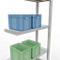 Schulte Lagertechnik Système de rayonnage à tablettes emboîtables MULTIplus 250, rayonnage de base, verrou de longueur, 2000x750x300 mm, 5 tablettes, gris clair