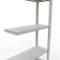 Schulte Lagertechnik Système de rayonnage à tablettes emboîtables MULTIplus 250, rayonnage de base, verrou de longueur, 2000x750x300 mm, 5 tablettes, gris clair
