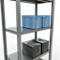 Schulte Lagertechnik Système de rayonnage à tablettes emboîtables MULTIplus 250, rayonnage de base, verrou de longueur, 2000x750x400 mm, 5 tablettes, galvanisé