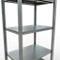 Schulte Lagertechnik Système de rayonnage à tablettes emboîtables MULTIplus 250, rayonnage de base, verrou de longueur, 2000x750x500 mm, 5 tablettes, galvanisé