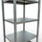 Schulte Lagertechnik Système de rayonnage à tablettes emboîtables MULTIplus 250, rayonnage de base, verrou de longueur, 2000x750x600 mm, 5 tablettes, galvanisé