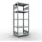 Schulte Lagertechnik Système de rayonnage à tablettes emboîtables MULTIplus 250, rayonnage de base, verrou de longueur, 2000x750x600 mm, 5 tablettes, galvanisé