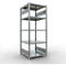 Schulte Lagertechnik Système de rayonnage à tablettes emboîtables MULTIplus 250, rayonnage de base, verrou de longueur, 2000x750x800 mm, 5 tablettes, galvanisé