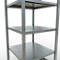 Schulte Lagertechnik Système de rayonnage à tablettes emboîtables MULTIplus 250, rayonnage de base, verrou de longueur, 2000x750x800 mm, 5 tablettes, galvanisé