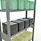 Schulte Lagertechnik Système de rayonnage à tablettes emboîtables MULTIplus 250, rayonnage de base, verrou de longueur, 2500x1000x300 mm, 6 tablettes, galvanisé