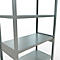 Schulte Lagertechnik Système de rayonnage à tablettes emboîtables MULTIplus 250, rayonnage de base, verrou de longueur, 2500x1000x500 mm, 6 tablettes, galvanisé