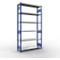 Schulte Lagertechnik Système de rayonnage à tablettes emboîtables MULTIplus 250, rayonnage de base, verrou de longueur, 2500x1300x400 mm, 6 tablettes, bleu gentiane/galvanisé