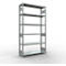 Schulte Lagertechnik Système de rayonnage à tablettes emboîtables MULTIplus 250, rayonnage de base, verrou de longueur, 2500x1300x400 mm, 6 tablettes, galvanisé