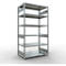 Schulte Lagertechnik Système de rayonnage à tablettes emboîtables MULTIplus 250, rayonnage de base, verrou de longueur, 2500x1300x800 mm, 6 tablettes, galvanisé