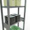 Schulte Lagertechnik Système de rayonnage à tablettes emboîtables MULTIplus 250, rayonnage de base, verrou de longueur, 2500x750x300 mm, 6 tablettes, galvanisé