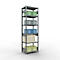 Schulte Lagertechnik Système de rayonnage à tablettes emboîtables MULTIplus 250, rayonnage de base, verrou de longueur, 2500x750x600 mm, 6 tablettes, galvanisé