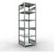 Schulte Lagertechnik Système de rayonnage à tablettes emboîtables MULTIplus 250, rayonnage de base, verrou de longueur, 2500x750x800 mm, 6 tablettes, galvanisé
