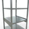 Schulte Lagertechnik Système de rayonnage à tablettes emboîtables MULTIplus 250, rayonnage de base, verrou de longueur, 2500x750x800 mm, 6 tablettes, galvanisé