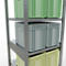 Schulte Lagertechnik Système de rayonnage à tablettes emboîtables MULTIplus 250, rayonnage de base, verrou de longueur, 2500x750x800 mm, 6 tablettes, galvanisé