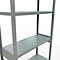 Schulte Lagertechnik Système de rayonnage à tablettes emboîtables MULTIplus 250, rayonnage de base, verrou de longueur, 3000x1000x400 mm, 7 tablettes, galvanisé