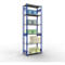 Schulte Lagertechnik Système de rayonnage à tablettes emboîtables MULTIplus 250, rayonnage de base, verrou de longueur, 3000x1000x500 mm, 7 tablettes, bleu gentiane/galvanisé