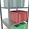 Schulte Lagertechnik Système de rayonnage à tablettes emboîtables MULTIplus 250, rayonnage de base, verrou de longueur, 3000x1000x800 mm, 7 tablettes, galvanisé