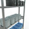 Schulte Lagertechnik Système de rayonnage à tablettes emboîtables MULTIplus 250, rayonnage de base, verrou de longueur, 3000x1300x300 mm, 7 tablettes, galvanisé