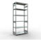 Schulte Lagertechnik Système de rayonnage à tablettes emboîtables MULTIplus 250, rayonnage de base, verrou de longueur, 3000x1300x600 mm, 7 tablettes, galvanisé