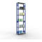 Schulte Lagertechnik Système de rayonnage à tablettes emboîtables MULTIplus 250, rayonnage de base, verrou de longueur, 3000x750x300 mm, 7 tablettes, bleu gentiane/galvanisé