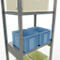Schulte Lagertechnik Système de rayonnage à tablettes emboîtables MULTIplus 250, rayonnage de base, verrou de longueur, 3000x750x500 mm, 7 tablettes, galvanisé