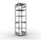 Schulte Lagertechnik Système de rayonnage à tablettes emboîtables MULTIplus 250, rayonnage de base, verrou de longueur, 3000x750x800 mm, 7 tablettes, galvanisé