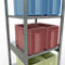 Schulte Lagertechnik Système de rayonnage à tablettes emboîtables MULTIplus 250, rayonnage de base, verrou de longueur, 3000x750x800 mm, 7 tablettes, galvanisé
