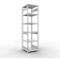 Schulte Lagertechnik Système de rayonnage à tablettes emboîtables MULTIplus 250, rayonnage de base, verrou de longueur, 3000x750x800 mm, 7 tablettes, gris clair