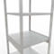 Schulte Lagertechnik Système de rayonnage à tablettes emboîtables MULTIplus 250, rayonnage de base, verrou de longueur, 3000x750x800 mm, 7 tablettes, gris clair
