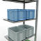 SCHULTE Lagertechnik - Système de rayonnage emboîtable - 2000x 750x500 mm, type 150 kg