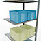 SCHULTE Lagertechnik - Système de rayonnage emboîtable - 3000x 750x600 mm, type 150 kg
