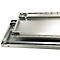 Schulte Lagertechnik Système de rayonnages à tablettes emboîtables MULTIplus 250, rayonnage de base, verrou de longueur, 2000x1000x300 mm, 5 tablettes, gris clair
