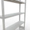 Schulte Lagertechnik Système de rayonnages à tablettes emboîtables MULTIplus 250, rayonnage de base, verrou de longueur, 2000x1300x300 mm, 5 tablettes, gris clair