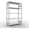 Schulte Lagertechnik Système de rayonnages à tablettes emboîtables MULTIplus 250, rayonnage de base, verrou de longueur, 2000x1300x500 mm, 5 tablettes, gris clair