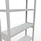 Schulte Lagertechnik Système de rayonnages à tablettes emboîtables MULTIplus 250, rayonnage de base, verrou de longueur, 2500x1000x300 mm, 6 tablettes, gris clair