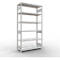 Schulte Lagertechnik Système de rayonnages à tablettes emboîtables MULTIplus 250, rayonnage de base, verrou de longueur, 2500x1300x500 mm, 6 tablettes, gris clair