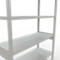 Schulte Lagertechnik Système de rayonnages à tablettes emboîtables MULTIplus 250, rayonnage de base, verrou de longueur, 2500x1300x500 mm, 6 tablettes, gris clair