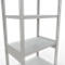 Schulte Lagertechnik Système de rayonnages à tablettes emboîtables MULTIplus 250, rayonnage de base, verrou de longueur, 2500x750x500 mm, 6 tablettes, gris clair