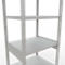 Schulte Lagertechnik Système de rayonnages à tablettes emboîtables MULTIplus 250, rayonnage de base, verrou de longueur, 2500x750x600 mm, 6 tablettes, gris clair