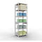 Schulte Lagertechnik Système de rayonnages à tablettes emboîtables MULTIplus 250, rayonnage de base, verrou de longueur, 2500x750x600 mm, 6 tablettes, gris clair
